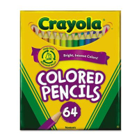 Crayola 3.3 mm Assorted Colors Woodcase Pencils, 64-Pack