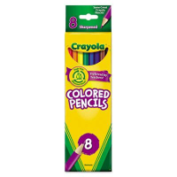 Crayola 3.3 mm Assorted Colors Woodcase Pencils, 8-Pack