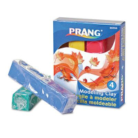 Prang 1/4 lb Modeling Clay, Assorted, 4/Pack