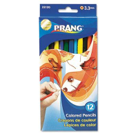 Prang 3.3 mm Assorted Colors Woodcase Pencils, 12-Pack