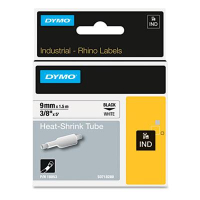 Dymo Rhino Heat Shrink Tube 3/8" x 5 ft. Industrial Label Cartridge, White
