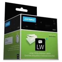 Dymo LabelWriter 1-2/5" x 3-1/2" Address Labels, White, 520/Pack