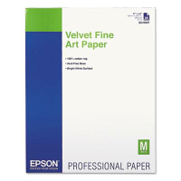 Epson 17" X 22", 25-Sheets, Velvet Fine Art Paper