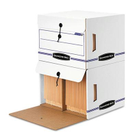 Bankers Box 15-1/4" x 13-1/2" x 10-3/4" Letter Side-Tab File Storage Boxes, 12/Carton