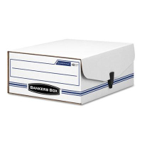 Bankers Box 9" x 11" x 4" Letter Liberty Snap Fastener Binder-Pak Storage Box