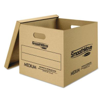 Bankers Box SmoothMove 14" x 15" x 18" Classic Moving & Storage Boxes, 8-Boxes