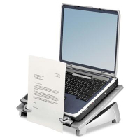 Fellowes Office Suites 6-1/2" H Copyholder Laptop Riser Plus, Black/Silver