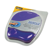 Fellowes 7-15/16" x 9-1/4" Gel Crystals Mouse Pad with Wrist Rest, Purple