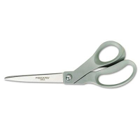 Fiskars Contoured Performance Scissors, 8" Length, Bent, Gray