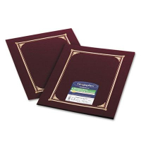 Geographics 9-3/4" x 12-1/2" 6-Pack Certificate Document Cover, Burgundy
