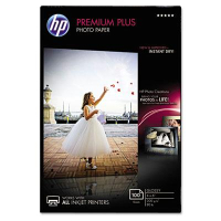 HP Premium Plus 4" X 6", 80lb, 100-Sheets, Glossy Photo Paper