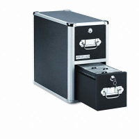 Vaultz 300-Capacity Two-Drawer CD File Cabinet