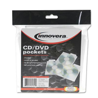Innovera 25-Pack CD & DVD Pockets