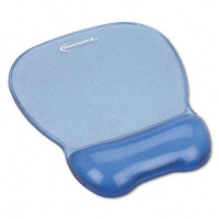 Innovera 8-1/4" x 9-5/8" Nonskid Gel Mouse Pad with Wrist Rest, Blue