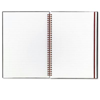 Black N' Red 8-1/4" X 11-3/4" 70-Sheet Margin Rule Wirebound Notebook, Black Cover