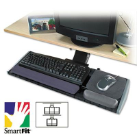 Kensington 19" Track Adjustable Keyboard Platform with SmartFit, Black