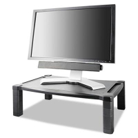 Kantek 3" to 6-1/2" H Wide Deluxe Monitor Stand, Black