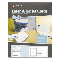 Maco 4" X 6", 100-Cards, Unruled Index Card Stock