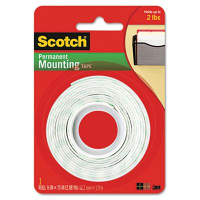 Scotch 1/2" x 75" Permanent Foam Mounting Double-Sided Tape