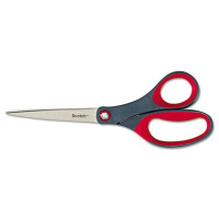 Scotch Precision Scissors, 8" Length, Gray/Red