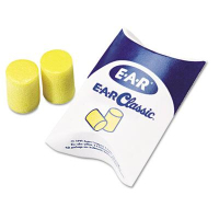 3M EAR Classic Uncorded PVC Foam Earplug Pillow Paks, Yellow, 200 Pairs