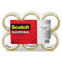 Scotch 1.88" x 54.6 yds Clear General Purpose Packaging Tape, 3" Core, 6-Pack