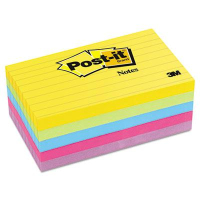 Post-It 3" X 5", 5 100-Sheet Pads, Lined Jaipur Color Notes