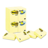 Post-It 1-1/2" X 2", 24 90-Sheet Pads, Canary Yellow Notes