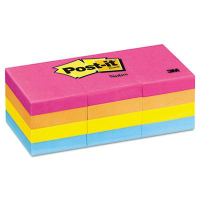 Post-It 1-1/2" X 2", 12 100-Sheet Pads, Cape Town Color Notes