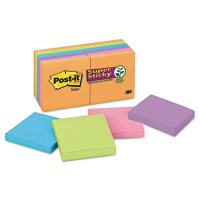 Post-It 3" X 3", 12 90-Sheet Pads, Marrakesh Super Sticky Notes