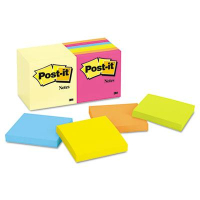 Post-It 3" X 3", 14 100-Sheet Pads, Canary Yellow & Cape Town Notes