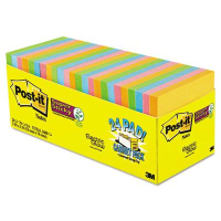 Post-It 3" X 3", 24 70-Sheet Pads, Marrakesh Super Sticky Notes