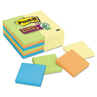 Post-It 3" X 3", 24 90-Sheet Pads, Canary/Marrakesh Super Sticky Notes