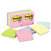 Post-It 3" X 3", 12 100-Sheet Pads, Marseille Color Notes