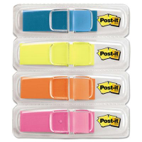 Post-It 1/2" x 1-3/4" Highlighting Flags, Bright Assorted, 140 Flags/Pack