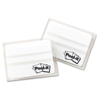 Post-It 2" x 1-1/2" Durable File Tabs, White, 50/Pack