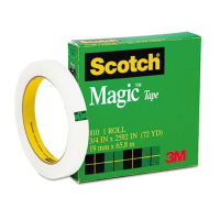Scotch 3/4" x 72 yds Clear Magic Tape, 3" Core