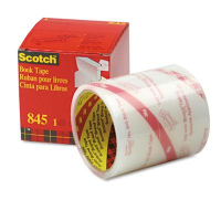 Scotch 4" x 15 yds Clear Book Repair Tape, 3" Core