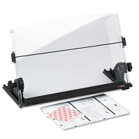 3M 150-Sheet Capacity Plastic In-Line Freestanding Copyholder, Black/Clear