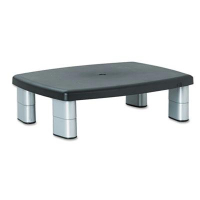 3M 1" to 5-7/8" H Adjustable Height Monitor Stand, Black/Silver