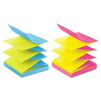 Post-It 3" X 3", 12 100-Sheet Pads, Alternating Marseille Color Pop-Up Refill Notes