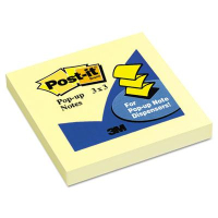 Post-It 3" X 3", 100-Sheets, Canary Yellow Pop-Up Notes