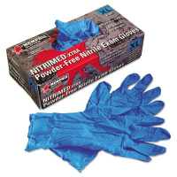 MCR Safety Memphis Nitri-Med X-Large Disposable Nitrile Exam Gloves, Blue, 100/Box