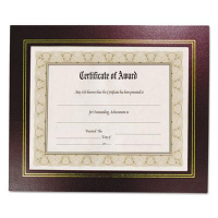 NuDell Leatherette 8.5" W x 11" H Document Frame, Burgundy, 2-Pack