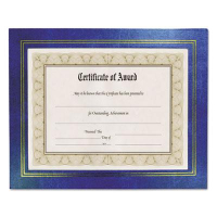 NuDell Leatherette 8.5" W x 11" H Document Frame, Blue, 2-Pack