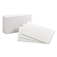 Oxford 3" x 5", 100-Cards, White, Unruled Index Cards