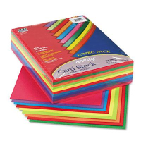 Pacon Array 8-1/2" x 11", 65lb, 250-Sheets, Assorted Lively Colors Card Stock
