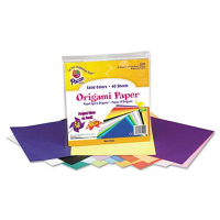 Pacon 9" x 9", 40-Sheets, Origami Paper, Assorted Bright