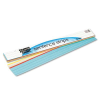 Pacon 24" x 3" Kraft Paper Sentence Strips, Assorted, 100/Pack