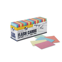 Pacon 2" x 3" Blank Flash Card Dispenser Box, Assorted, 1000/Box